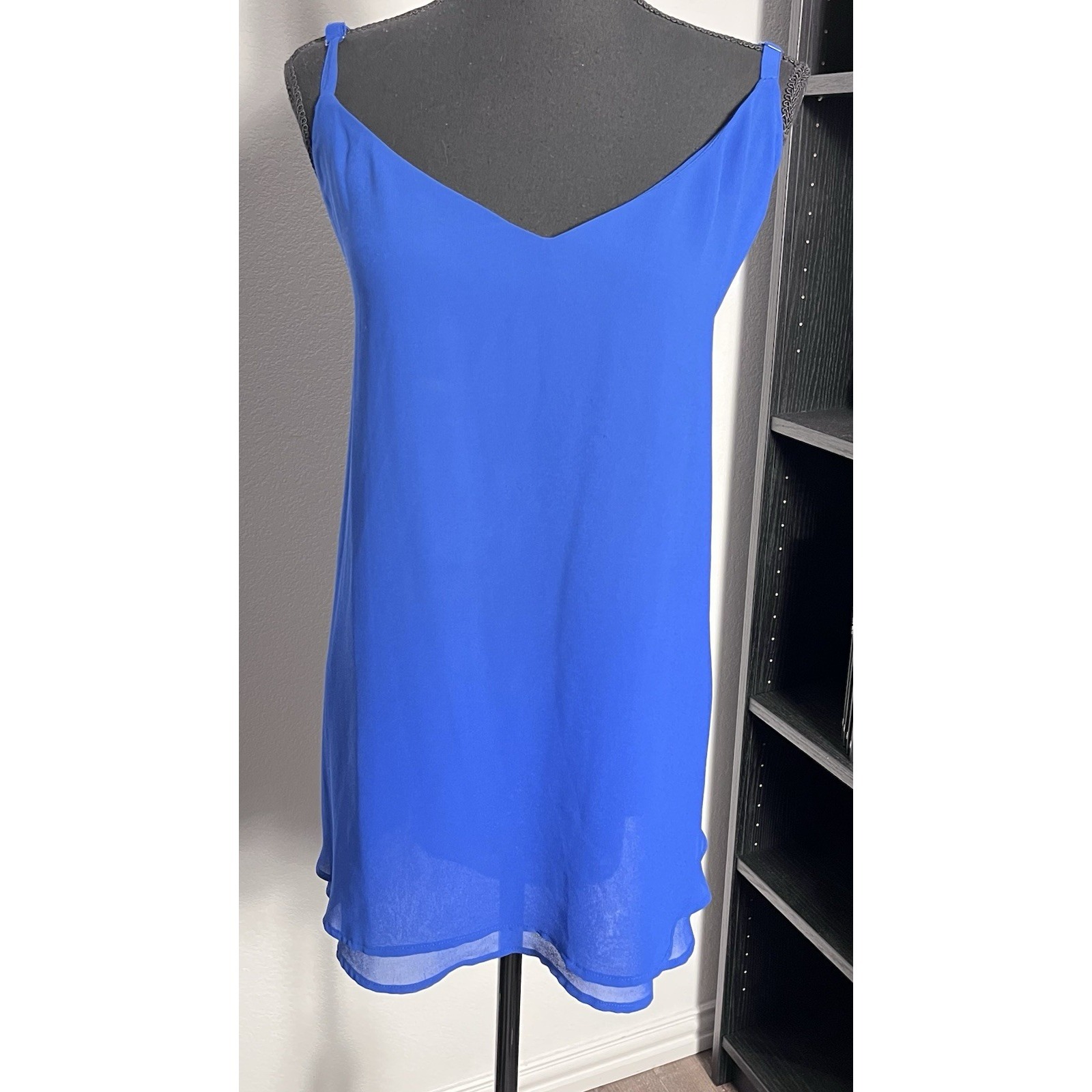 Torrid Sophie Blue Double Layer Chiffon Swing Cami Top Plus Size 4